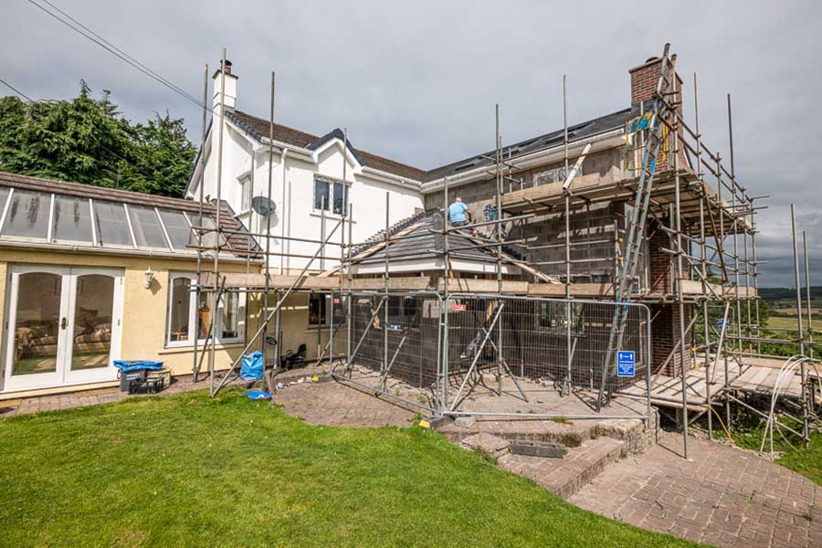 Excel-Renovation-during Excel Home Design, During renovation, scaffolding