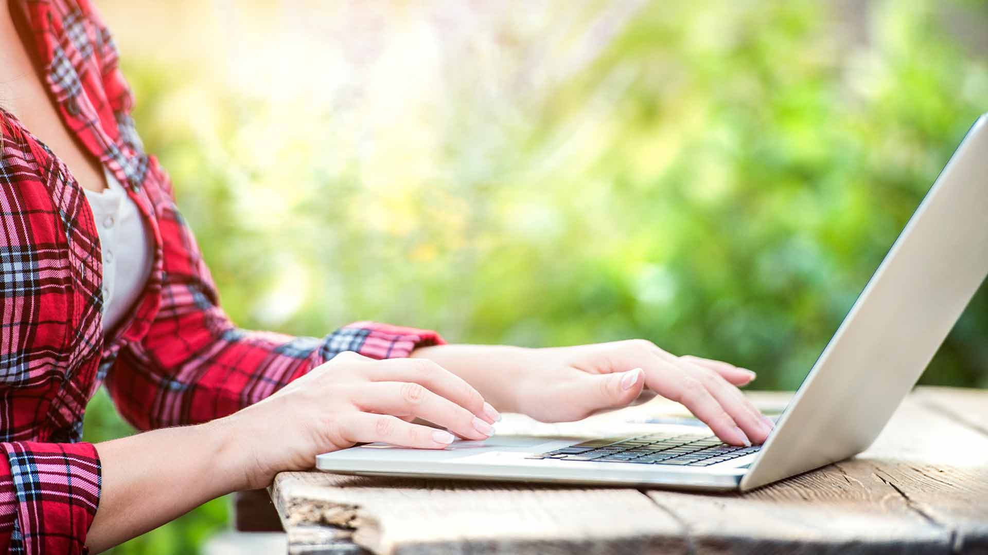 woman and laptop